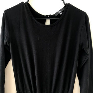 black casual loungewear jumpsuit